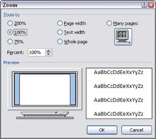 So passen Sie den Zoom in Word 2007 an