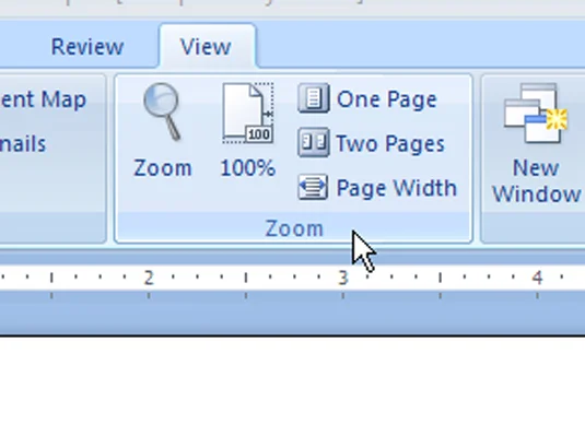 So passen Sie den Zoom in Word 2007 an