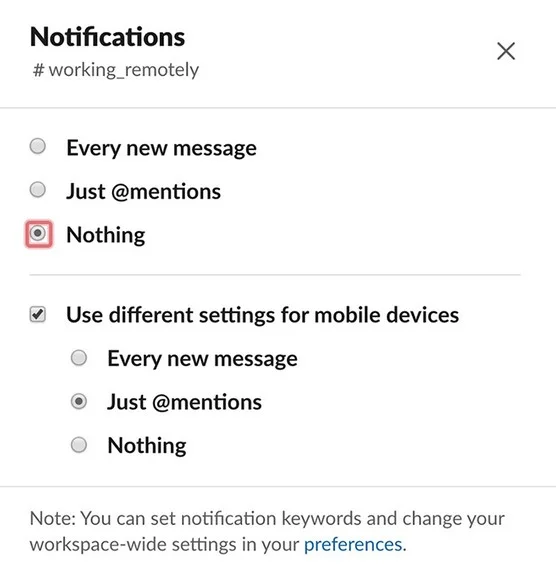 Como gerenciar notificações do Slack