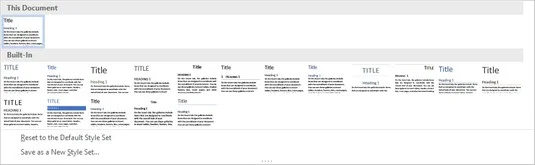 Como aplicar estilos e conjuntos de estilos no Word 2019