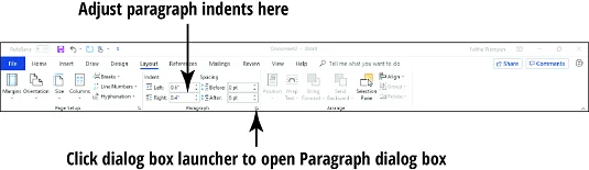 Como alinhar e recuar parágrafos no Word 2019