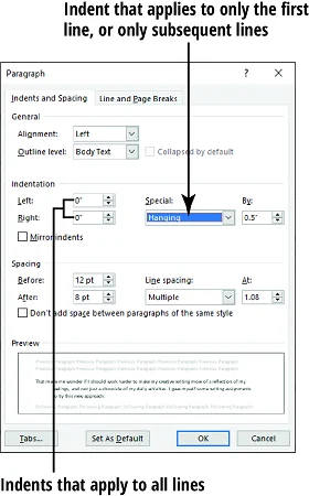 Como alinhar e recuar parágrafos no Word 2019