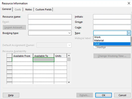 So verwalten Sie Ressourcen in Microsoft Project 2019