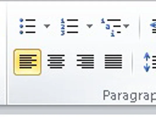 Wie man Text in Word 2010 ausrichtet und ausrichtet
