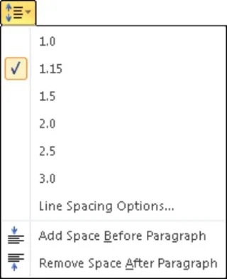 Como definir o espaçamento entre linhas no Word 2010