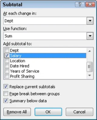 So fügen Sie Zwischensummen in ein Excel 2010-Arbeitsblatt ein