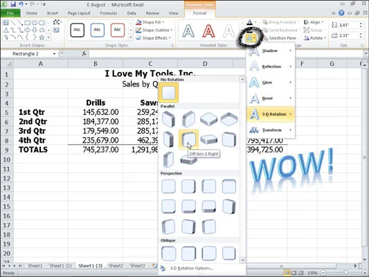 Como inserir e formatar WordArt no Excel 2010