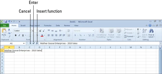 Die Excel 2010-Formelleiste herausfinden