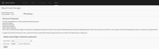 Adobe Analytics et données des moteurs de recherche