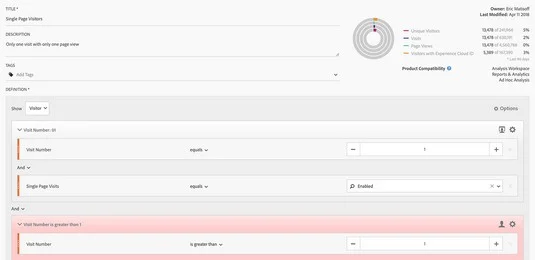 8 segments personnalisés Adobe Analytics