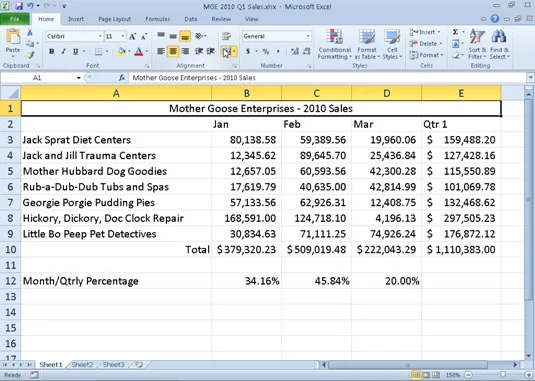 Mesclando e dividindo células no Excel 2010