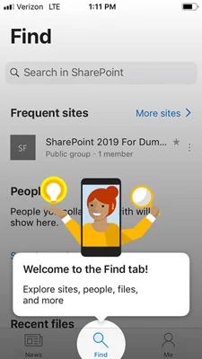Die mobile SharePoint-App