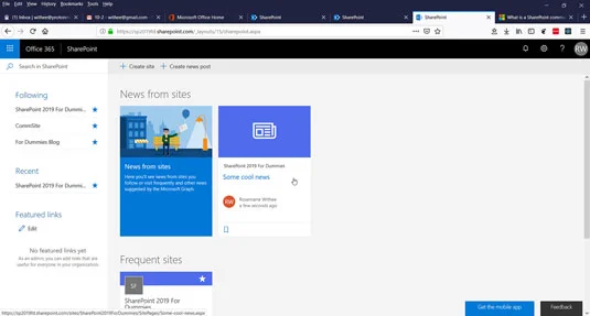 Cara Berkongsi dan Ikuti Laman SharePoint