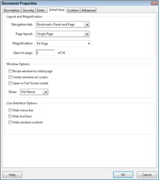 Exibir e editar marcadores em documentos PDF
