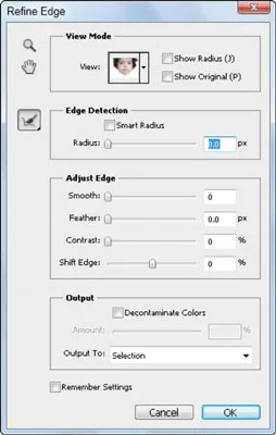 Ajuste as bordas de seleção com o recurso Photoshop Refine Edge