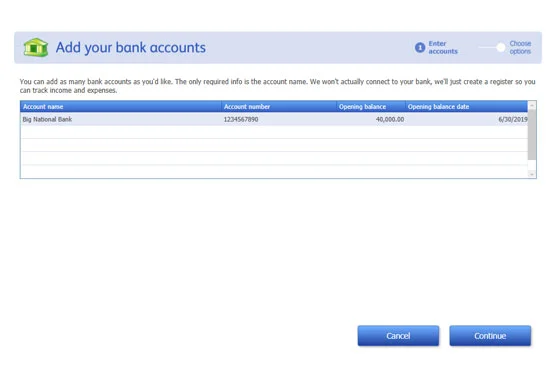 Como usar a configuração expressa no QuickBooks 2020