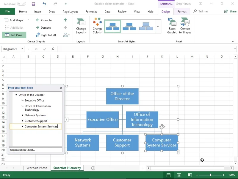 So fügen Sie Ihren Excel 2019-Arbeitsblättern SmartArt-Grafiken hinzu