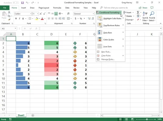 Mise en forme conditionnelle dans Excel 2019