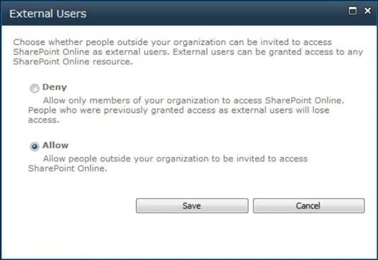 Teilen Sie Teamwebsites mit externen Benutzern über SharePoint Online