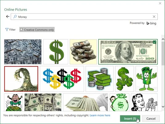 Como inserir imagens online em sua planilha Excel 2019