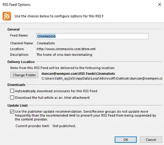 Como configurar um feed RSS no Microsoft Outlook 2019