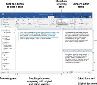 So vergleichen Sie zwei Versionen eines Dokuments in Word 2016