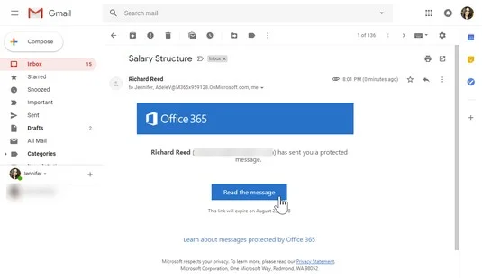 Email do Office 365: criptografia e segurança de mensagens
