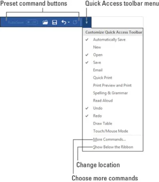 So passen Sie die Symbolleiste für den Schnellzugriff von Microsoft Word 2019 an