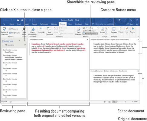 So verwenden Sie Revisionen in Word 2019