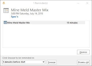 Verwenden von Outlook 2019-Erinnerungen für Aktivitäten und Aufgaben
