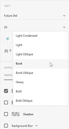 Comment ajuster les propriétés du texte dans Adobe XD