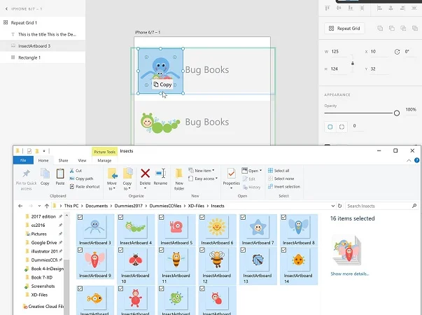 Como usar o recurso de grade de repetição no Adobe XD