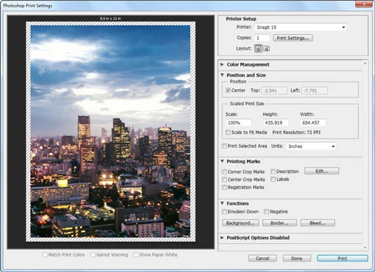Comment définir les options dimpression dans Photoshop CS6