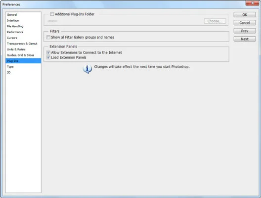 Comment ajouter des plug-ins et spécifier les options de type dans Photoshop CS6