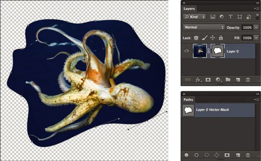 Como adicionar uma máscara de vetor a uma camada no Photoshop CS6
