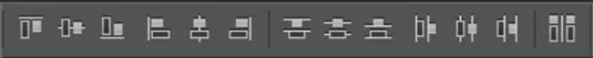 Ausrichten und Verteilen von Ebenen in Photoshop CS6