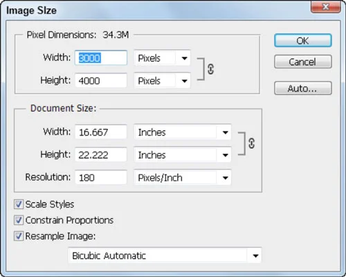 Como alterar a resolução da imagem no Adobe Photoshop CS6