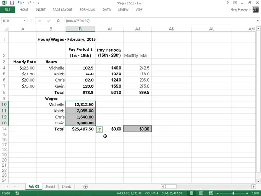 Como construir fórmulas de matriz no Excel 2013