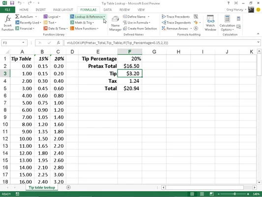 Suchen Sie einen einzelnen Wert mit SVERWEIS und HVERWEIS in Excel