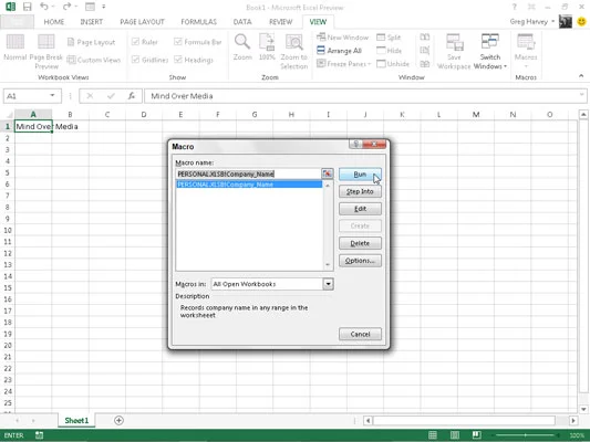 So führen Sie Makros in Excel 2013 aus