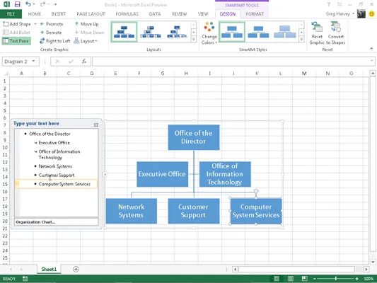Como usar SmartArt no Excel 2013