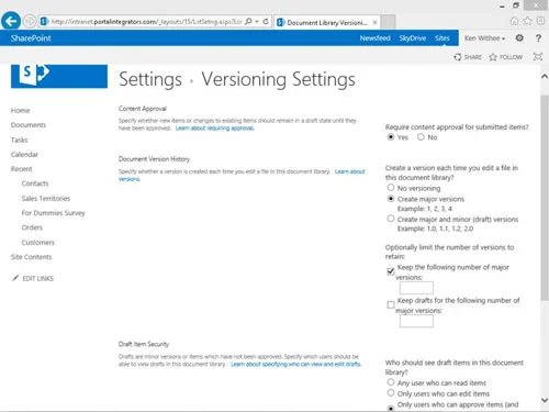 So aktivieren Sie die Inhaltsgenehmigung in SharePoint