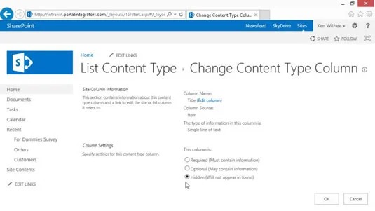 So arbeiten Sie mit Titelspalten in benutzerdefinierten SharePoint-Apps