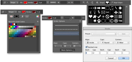 Loutil de forme personnalisée dans Photoshop CC