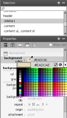 Como editar os estilos em um layout CSS no Dreamweaver