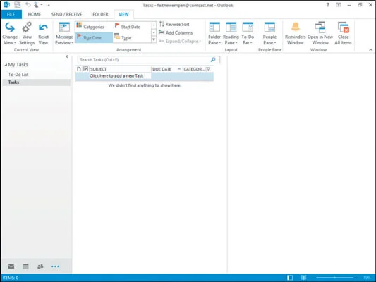 Zeigen Sie die Aufgabenliste in Outlook an