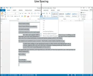 Cómo cambiar el espaciado vertical en Word 2013