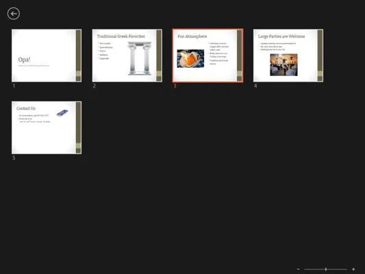So wechseln Sie zwischen Folien in PowerPoint
