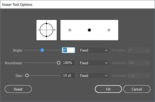 Outils de stylo caché d'Illustrator CC
