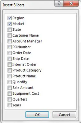 Como criar um Slicer padrão para painéis do Excel